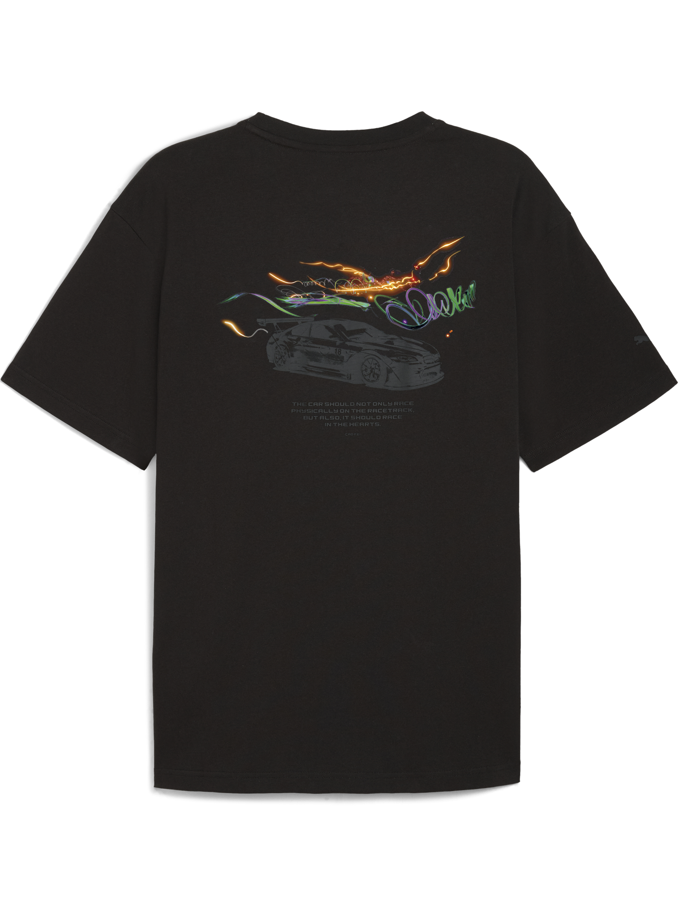 Rear view of the Puma x BMW T-shirt designed by Cao Fei