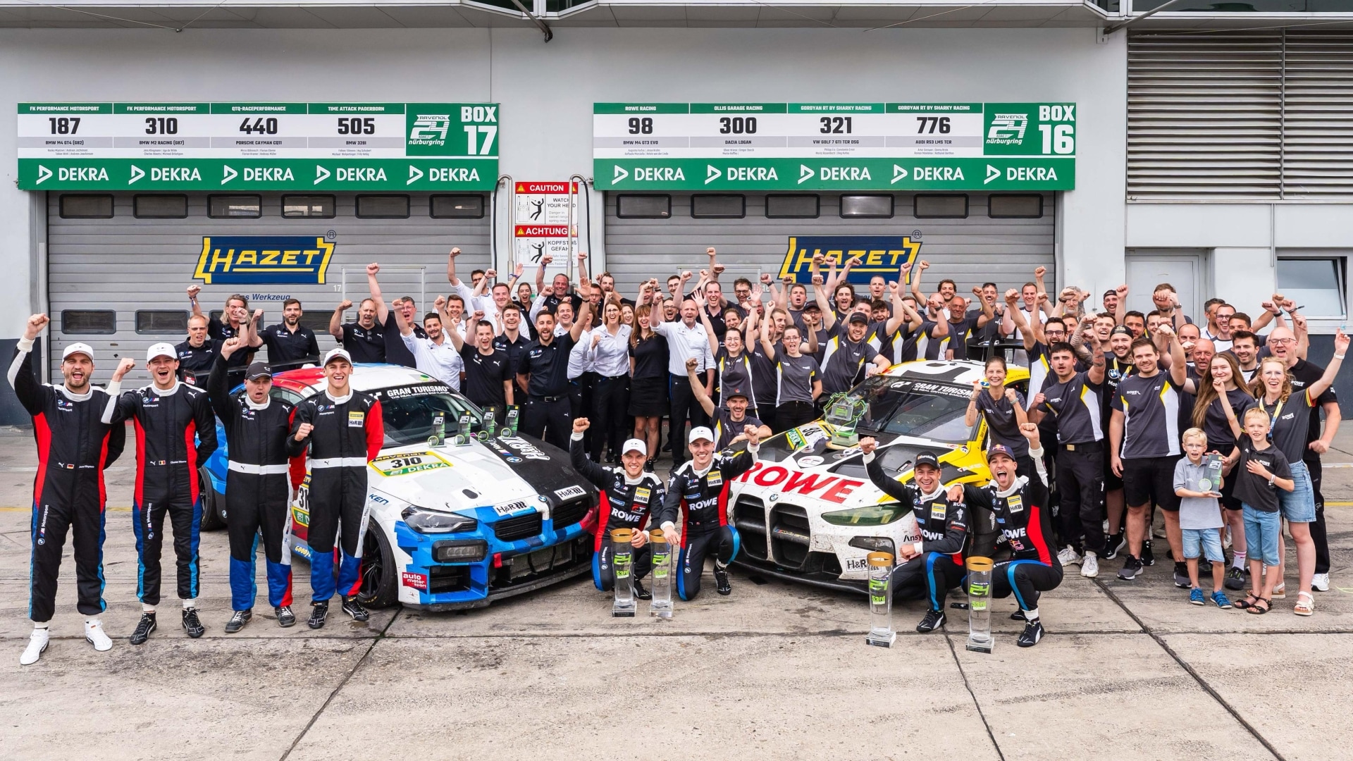 Rowe Racing and BMW M Motorsport: Victory across the board at the 2025 24-hour race at the Nürburgring