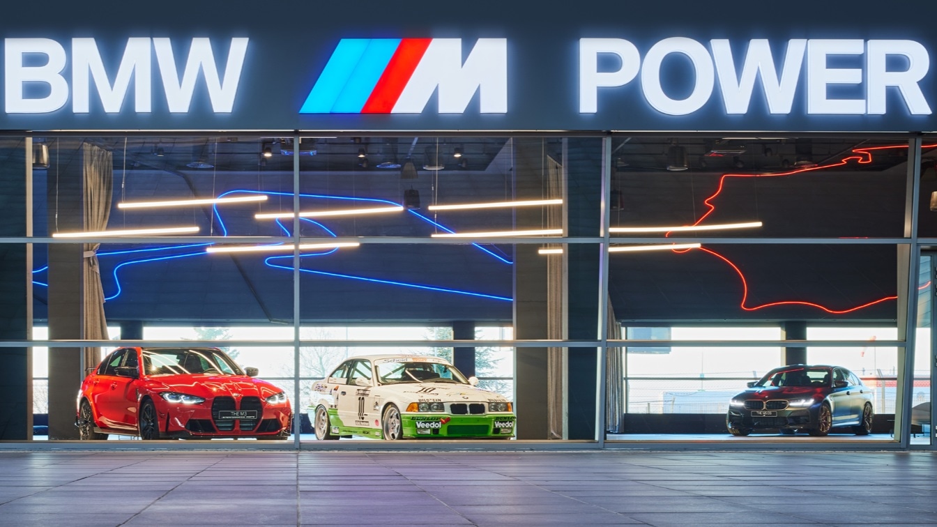 BMW M Power Showroom at the Nürburgring. 