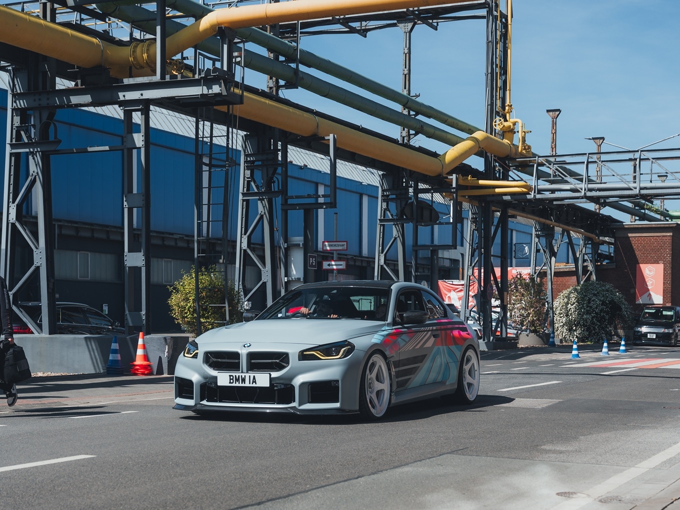 Imran Arshad's BMW M2 with new livery at Areal Böhler. 