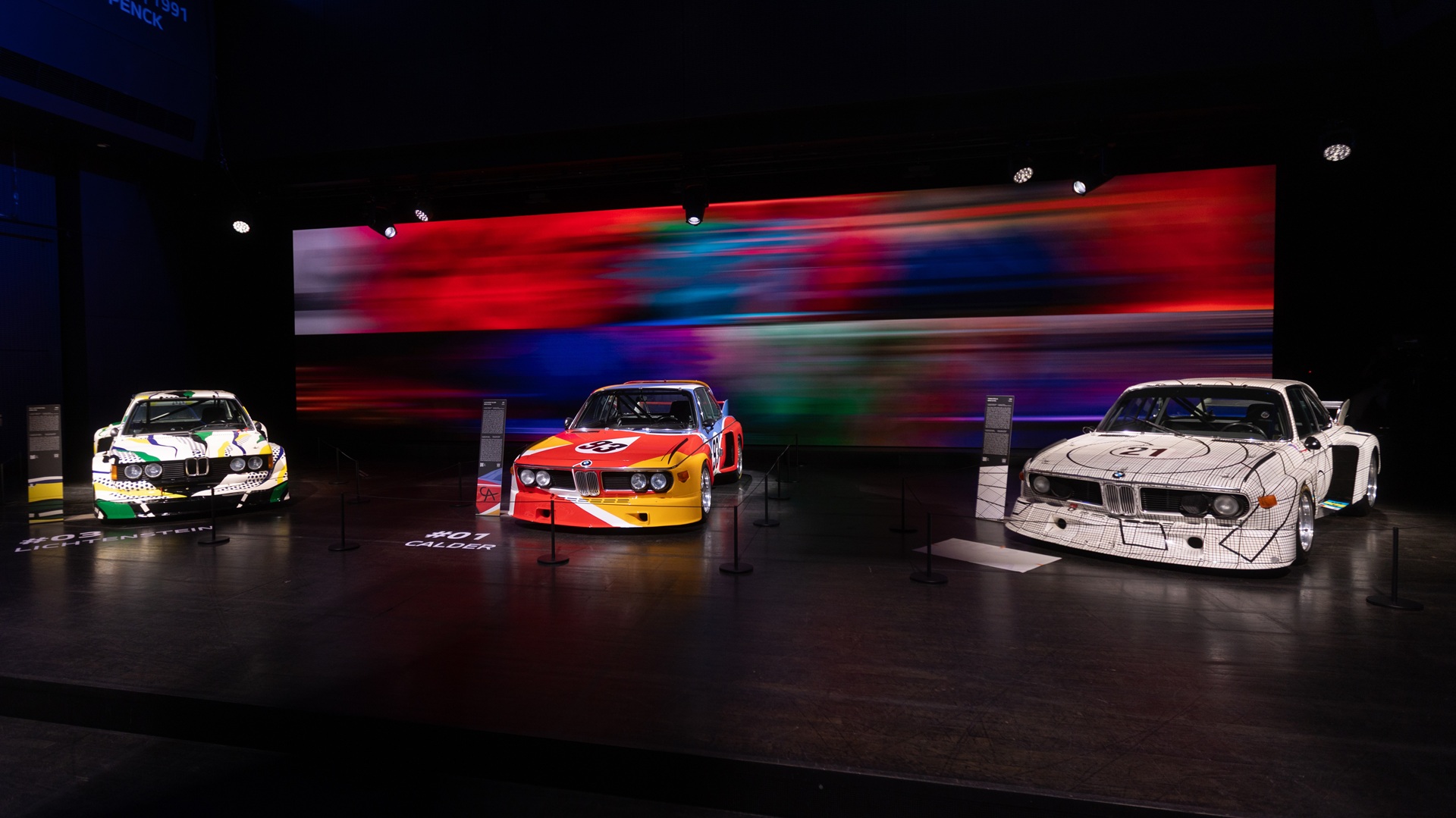 BMW Art Cars number 1, 2 and 3.