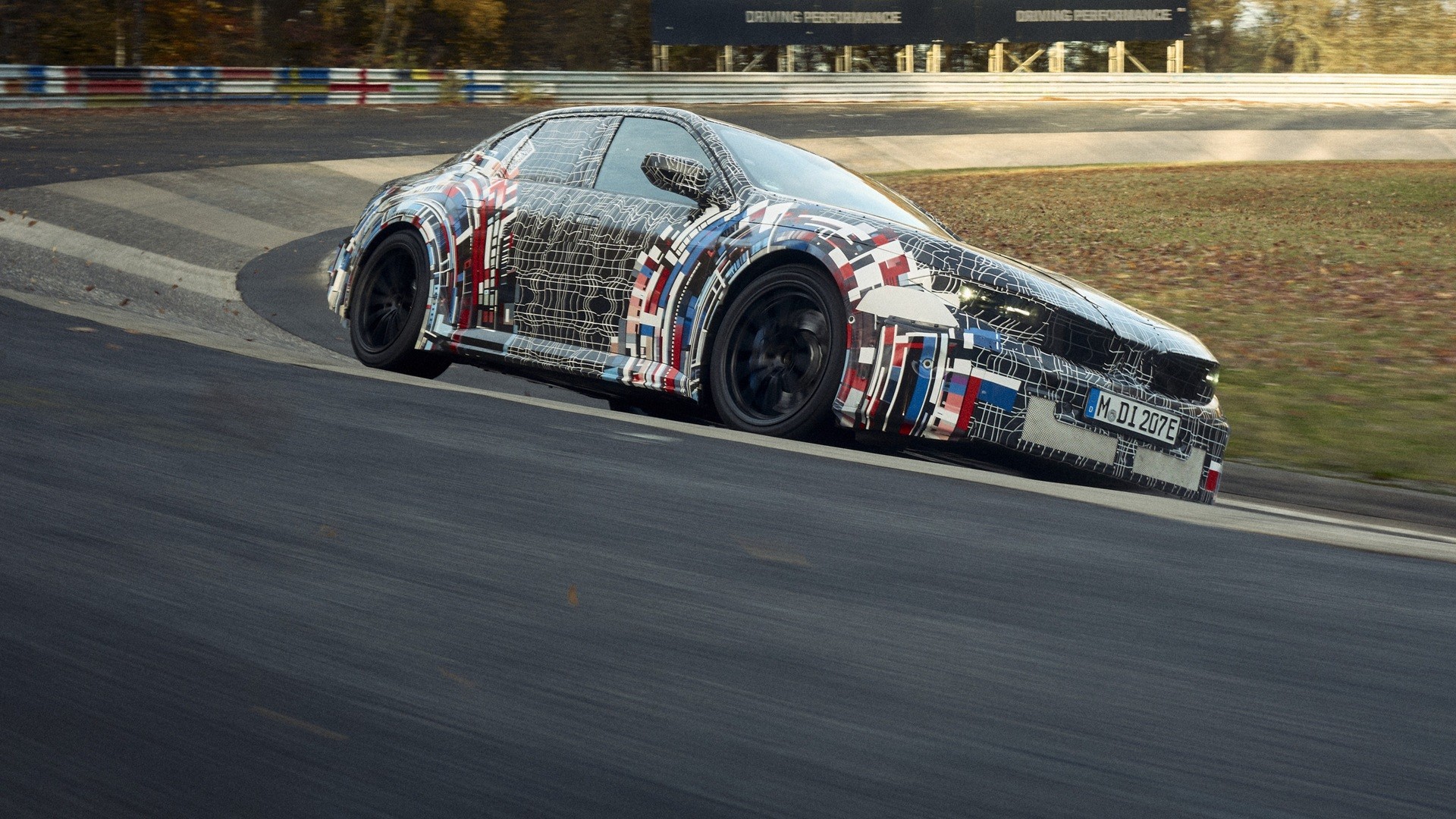 The all-electric prototype from BMW M at the Nürburgring. 