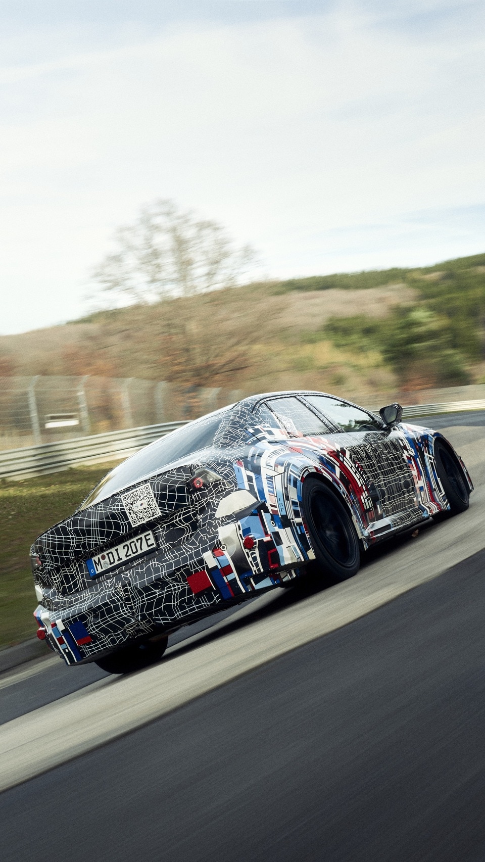 The all-electric prototype from BMW M at the Nürburgring. 