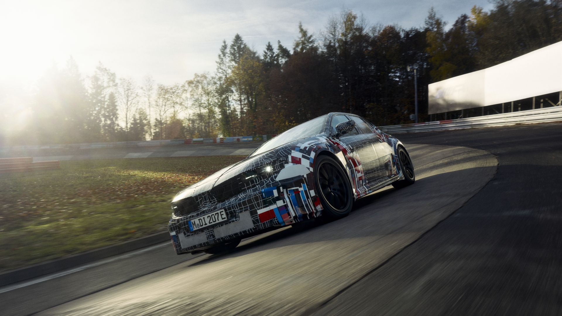 The fully electric technology demonstrator from BMW M at Nürburgring. 