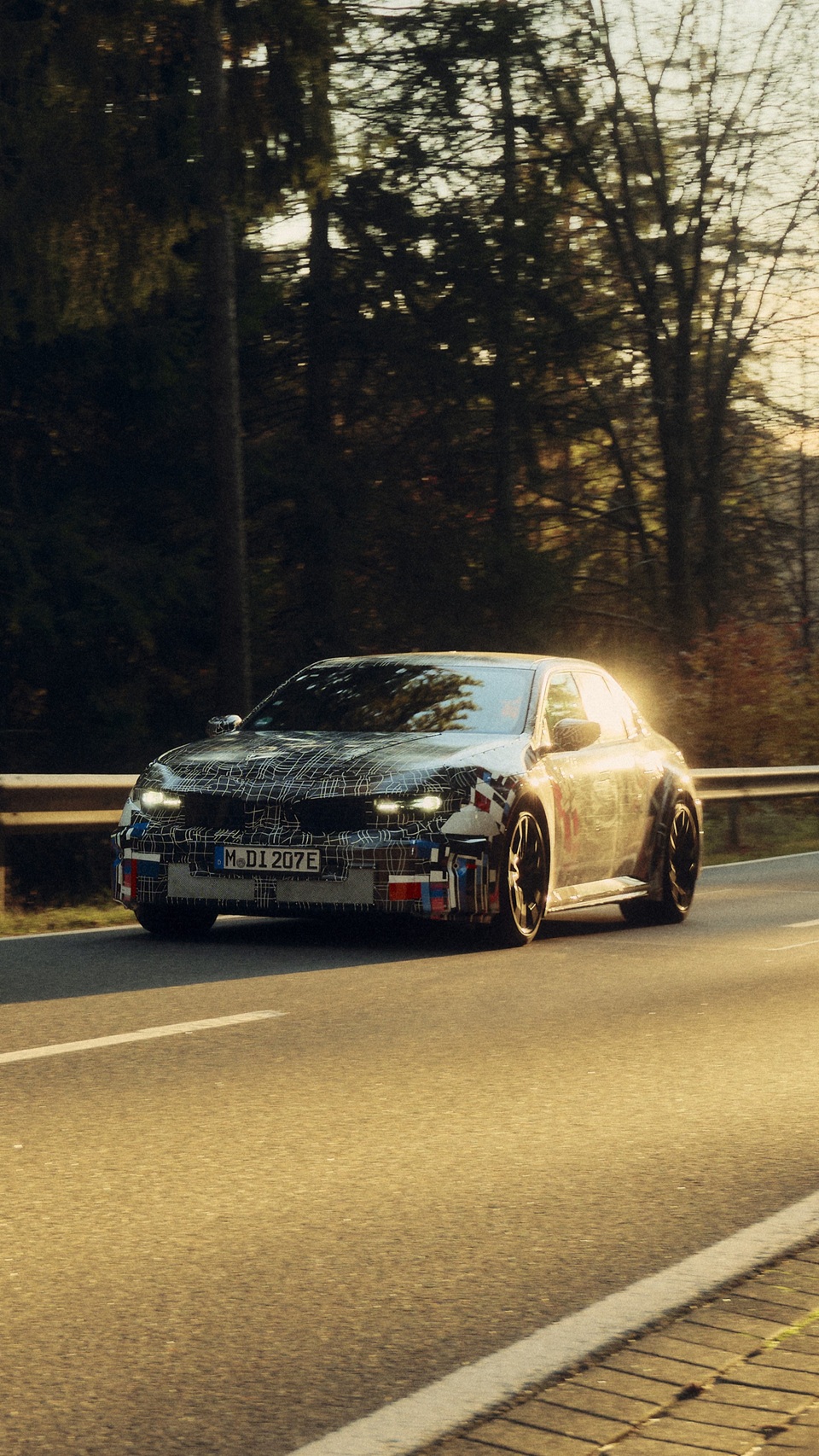 The fully electric technology demonstrator from BMW M at Nürburgring. 