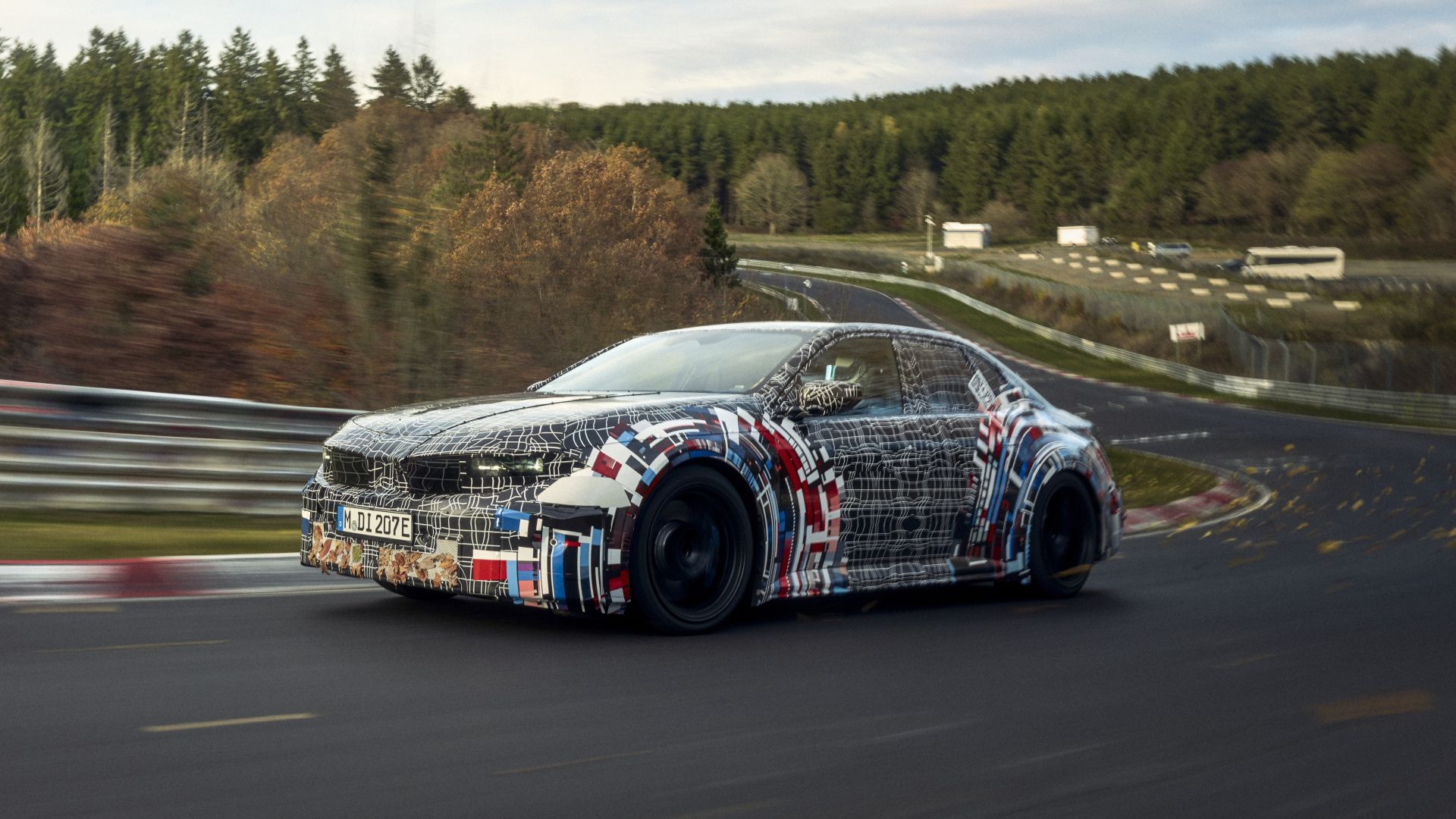 The fully electric technology demonstrator from BMW M at the Nürburgring. 