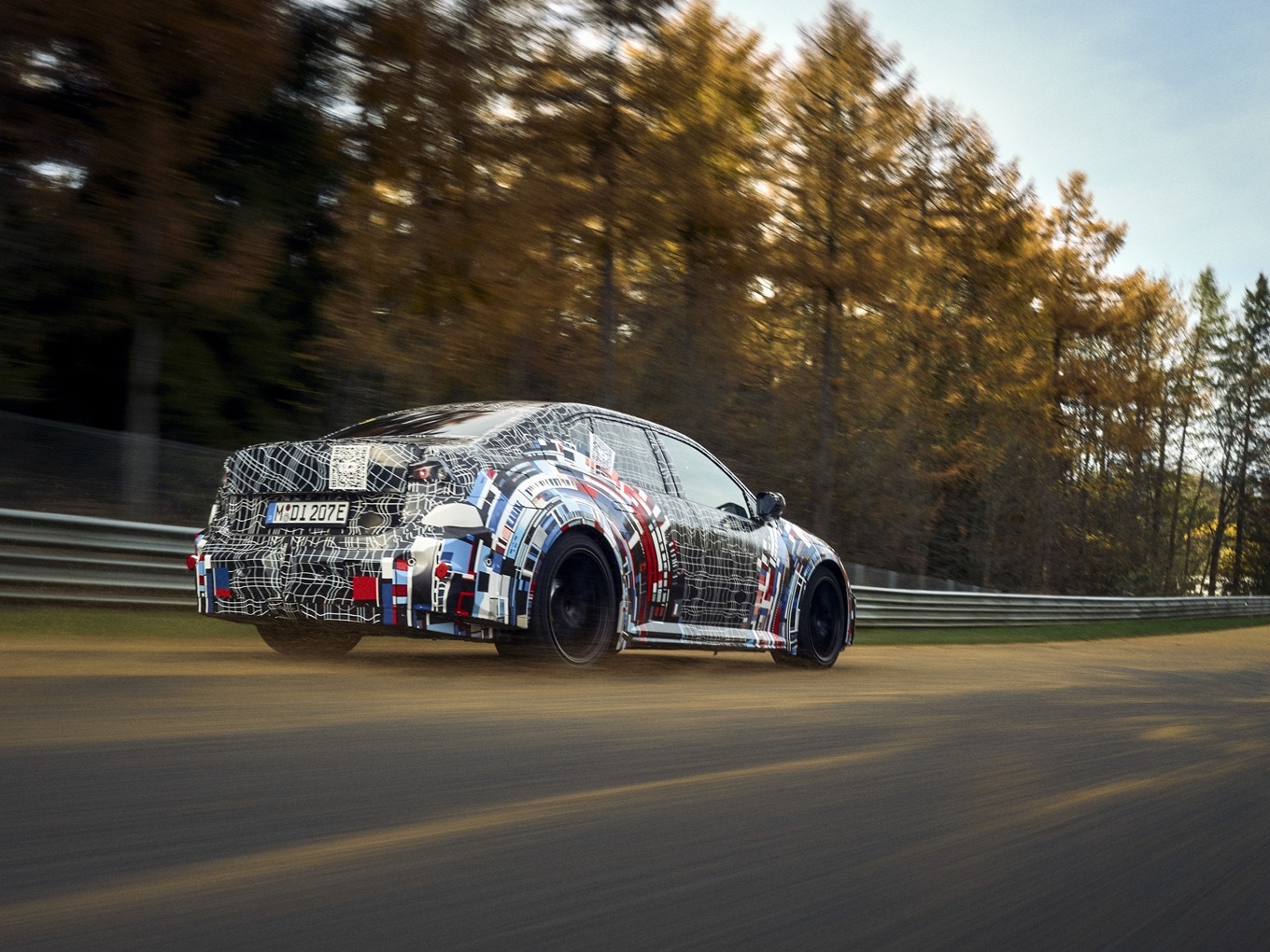 The all-electric prototype from BMW M at the Nürburgring. 