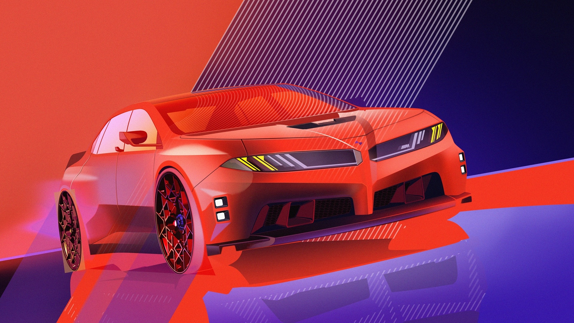 Skizze vom BMW M Concept Neue Klasse