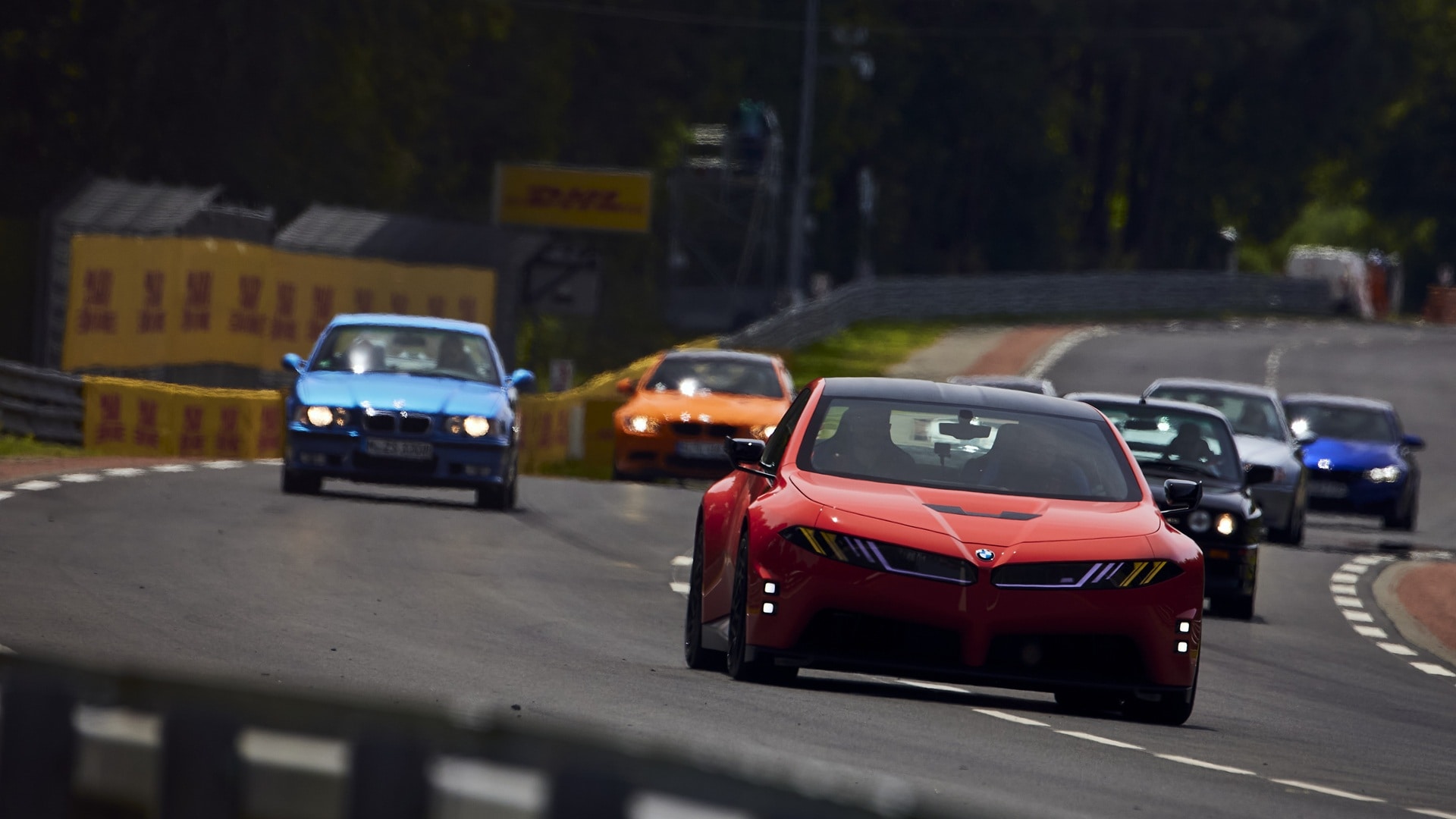  Das BMW M Concept Neue Klasse beim populären BMW Corso in Le Mans. 