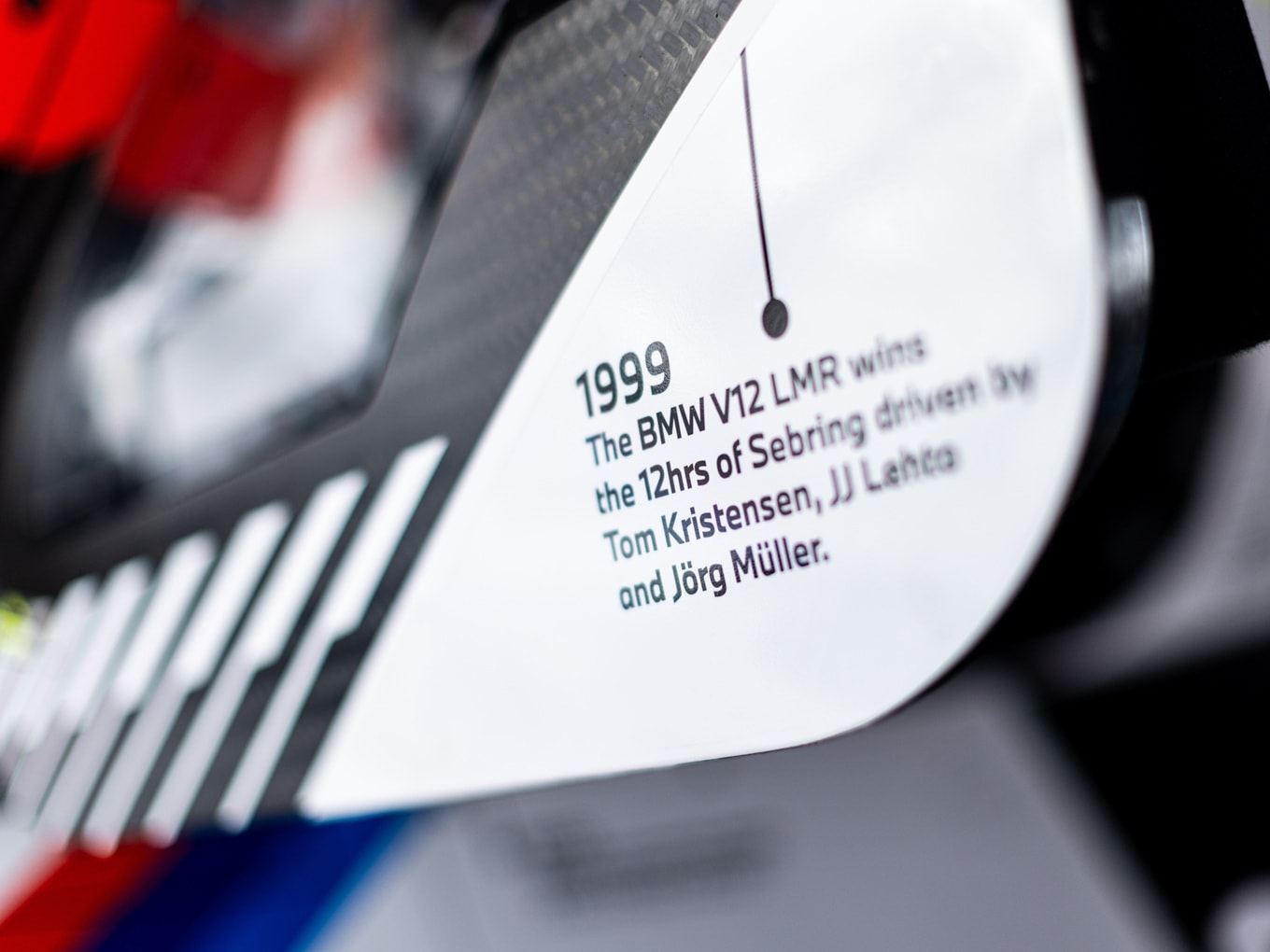 Like a three-dimensional timeline: all of BMW of North America’s milestones brought together on the livery.