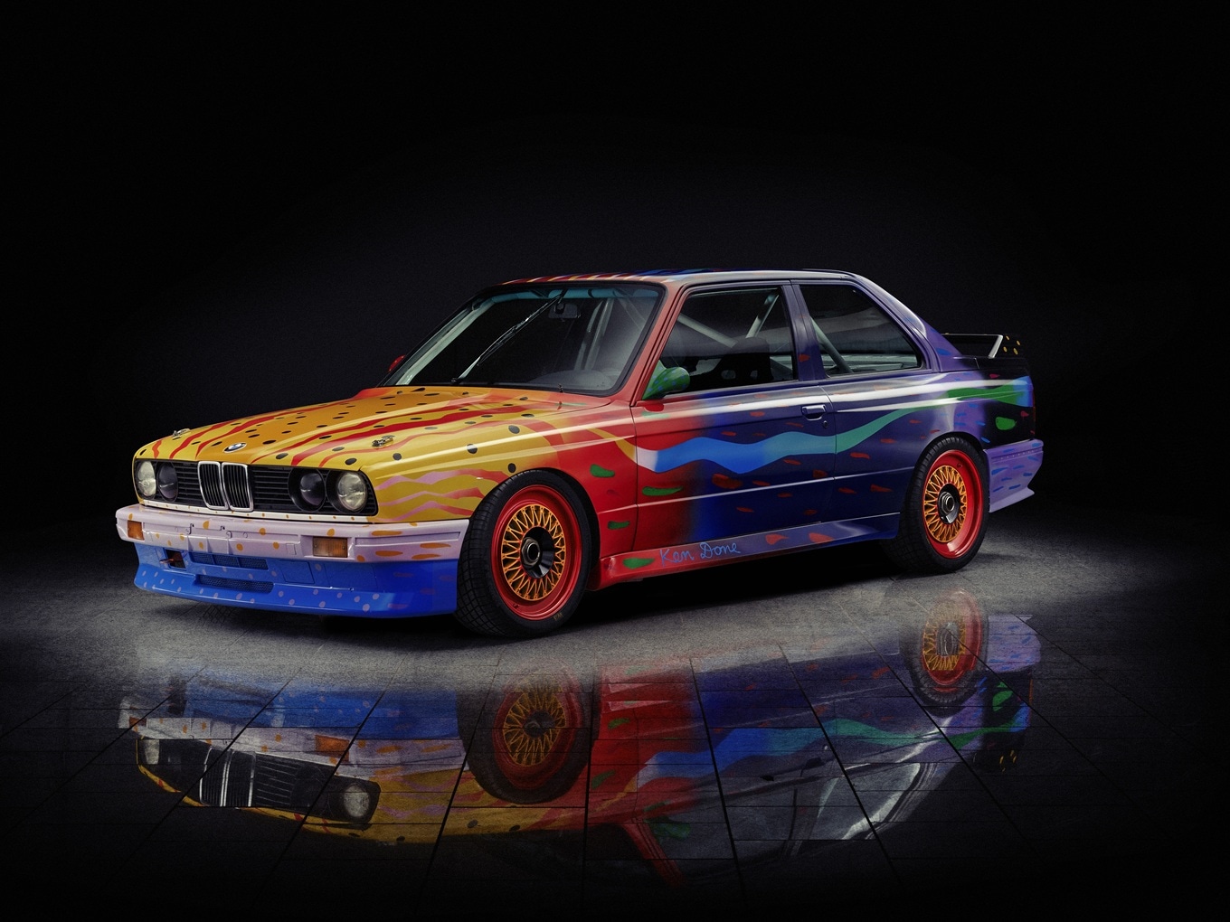 The BMW Art Car by Ken Done, based on the Group A BMW M3 E30.