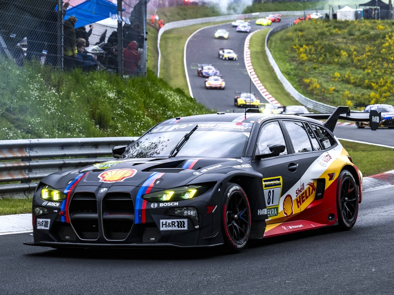 BMW M3 Touring 24H in Nürburgring livery.