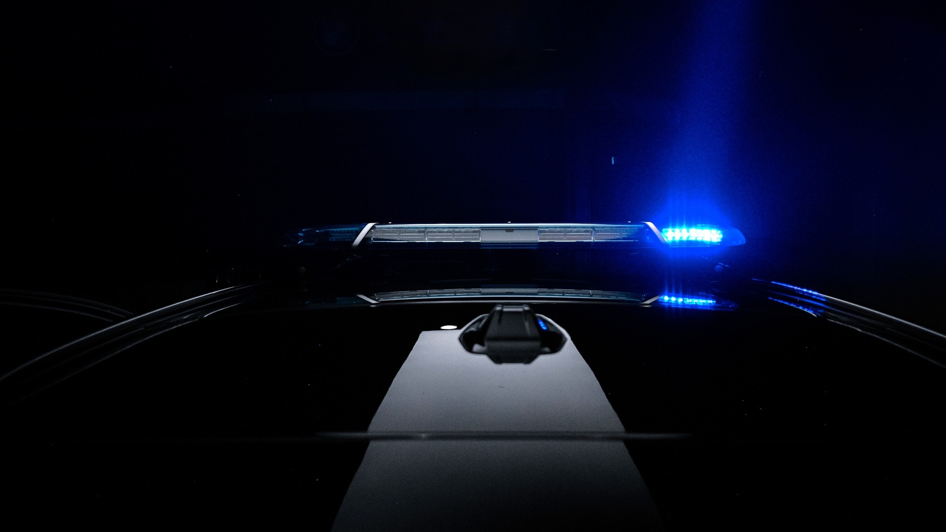 Blaulicht vom BMW M5 Touring G99 Polizei-Einsatzfahrzeug.