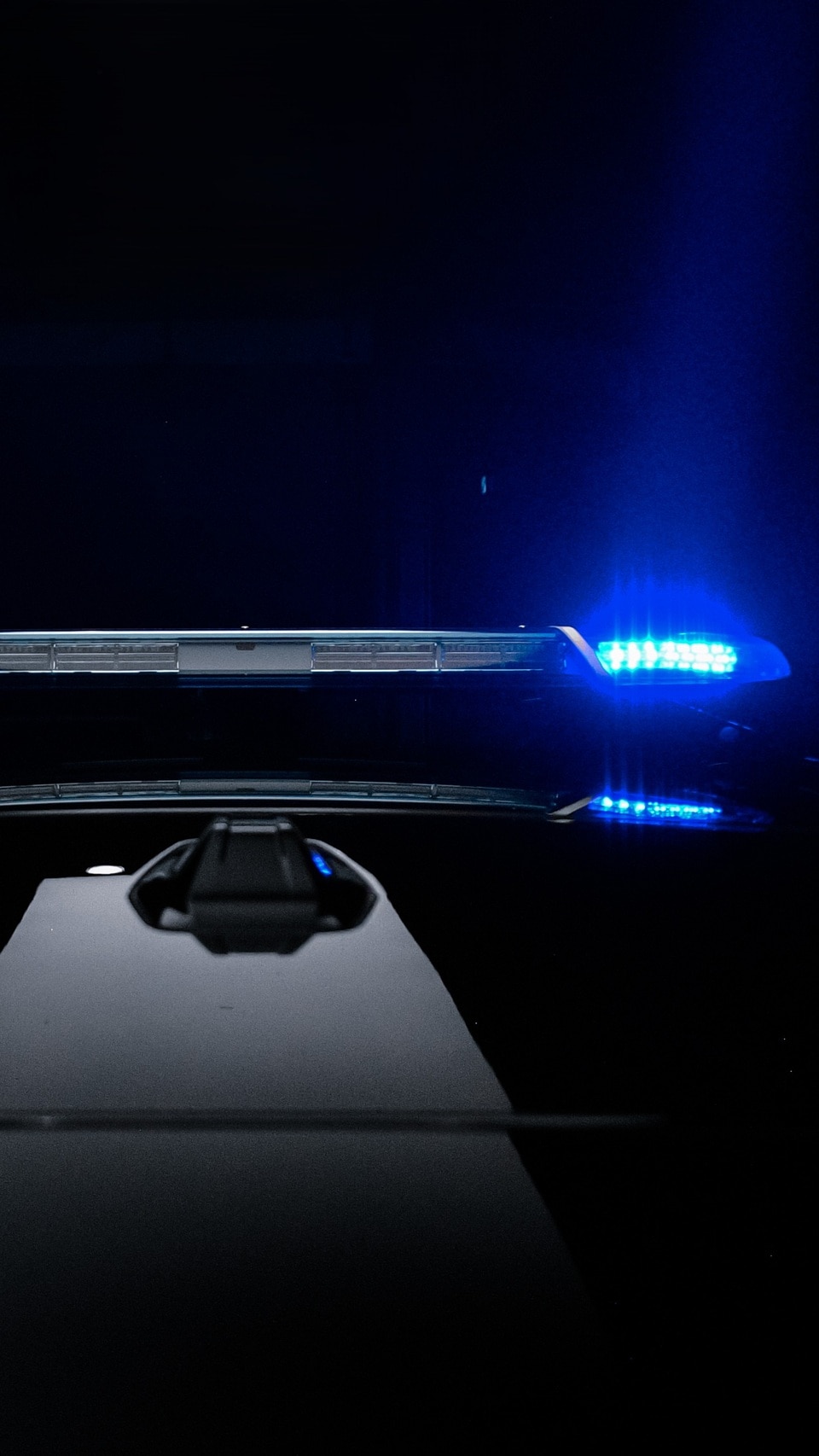 Blaulicht vom BMW M5 Touring G99 Polizei-Einsatzfahrzeug.
