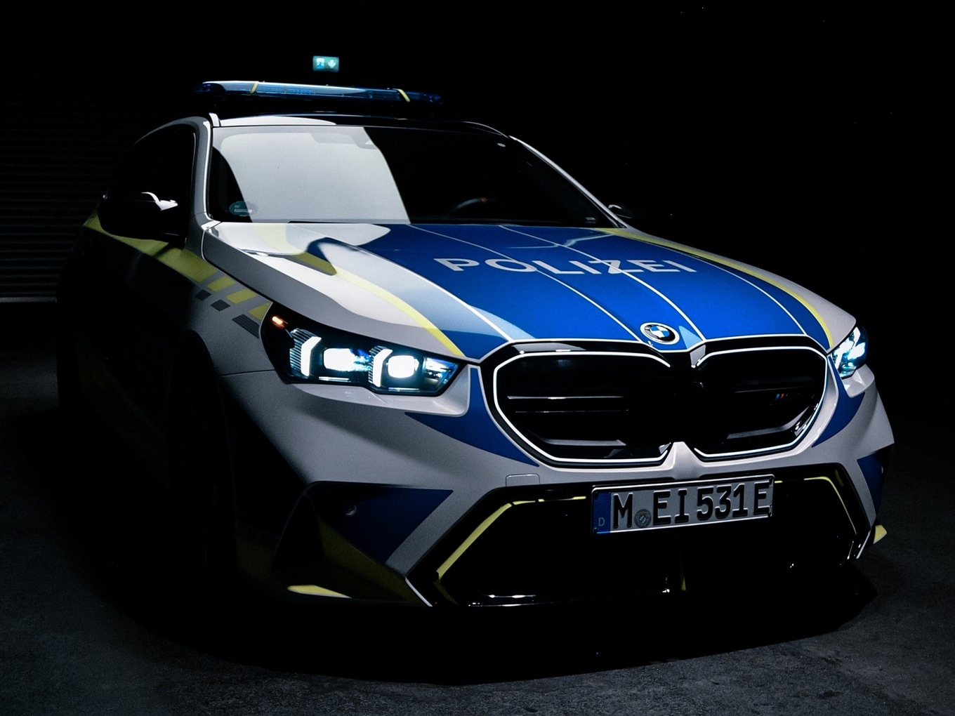 BMW M5 Touring G99 als Polizei-Einsatzfahrzeug.