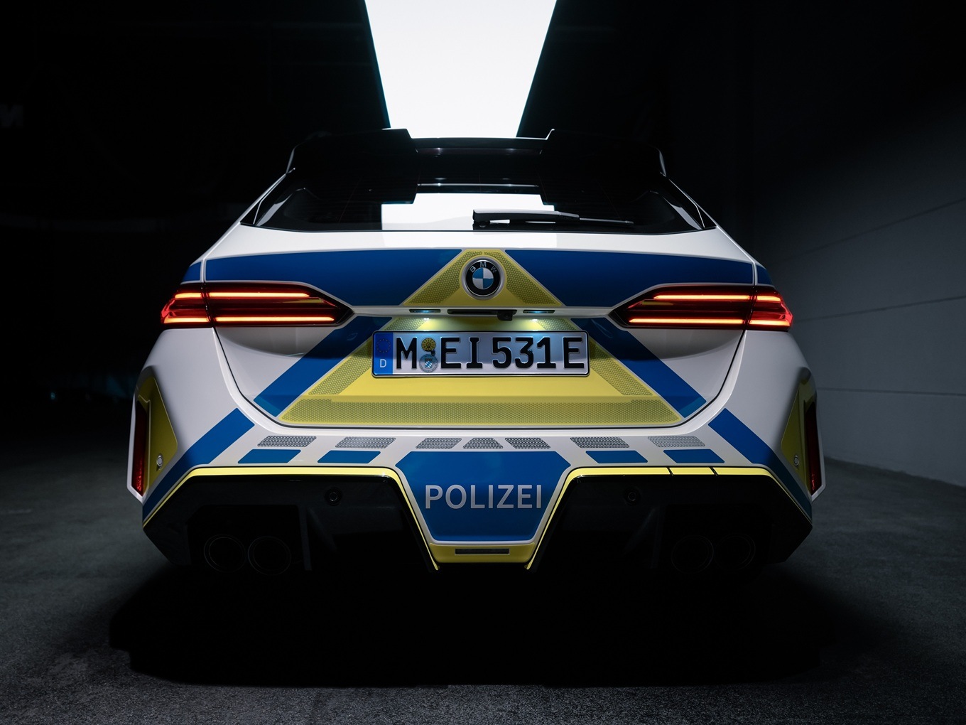 BMW M5 Touring G99 als Polizei-Einsatzfahrzeug.