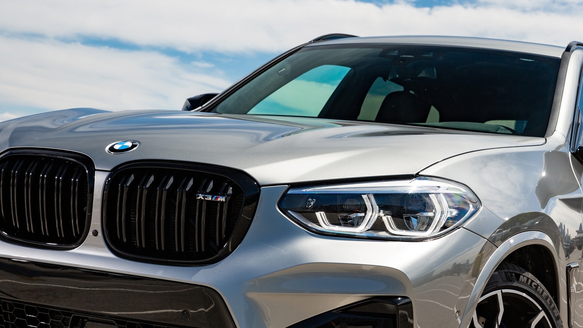 BMW M kidney grille with X3 M badge.