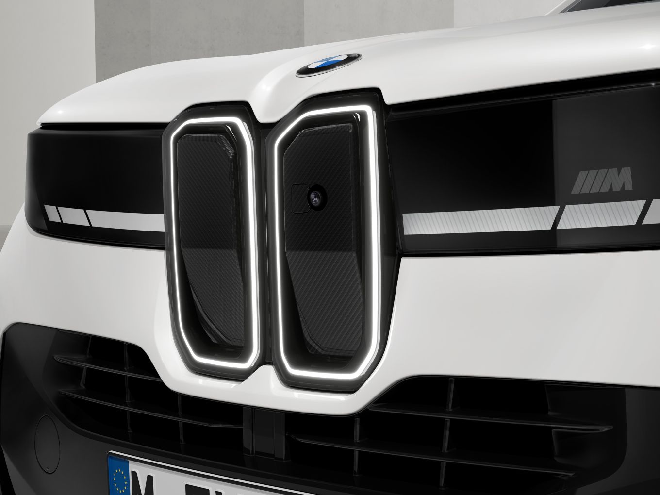 Integriert in die Doppelniere: die M Performance Carbon-Abdeckungen.
