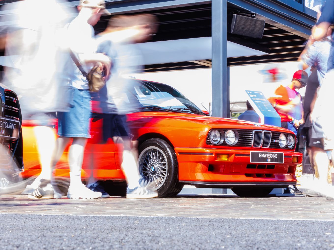 The BMW M3 E30 at the BMW M stand. 