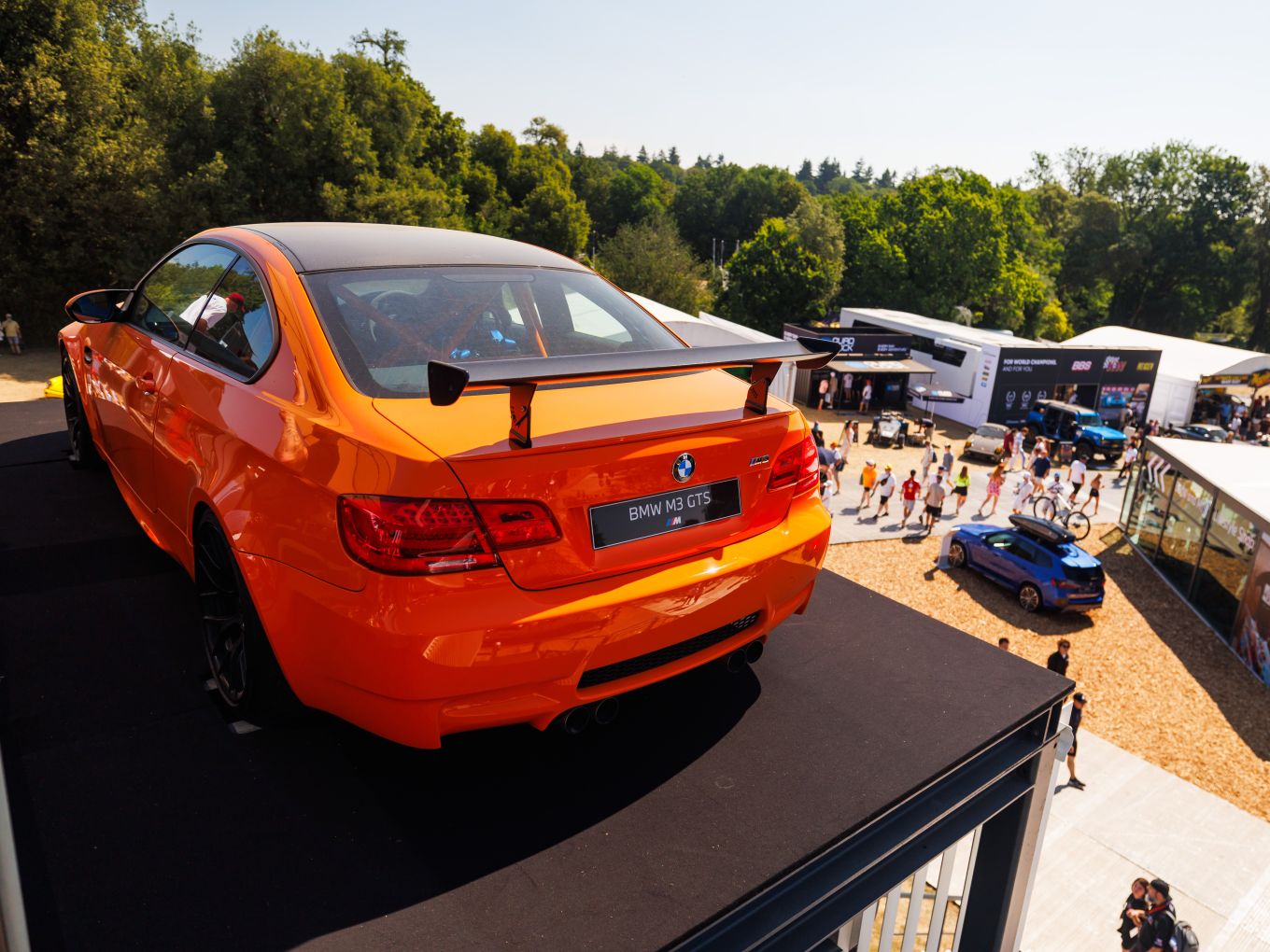BMW M3 GTS E92 at the BMW M stand at Goodwood.