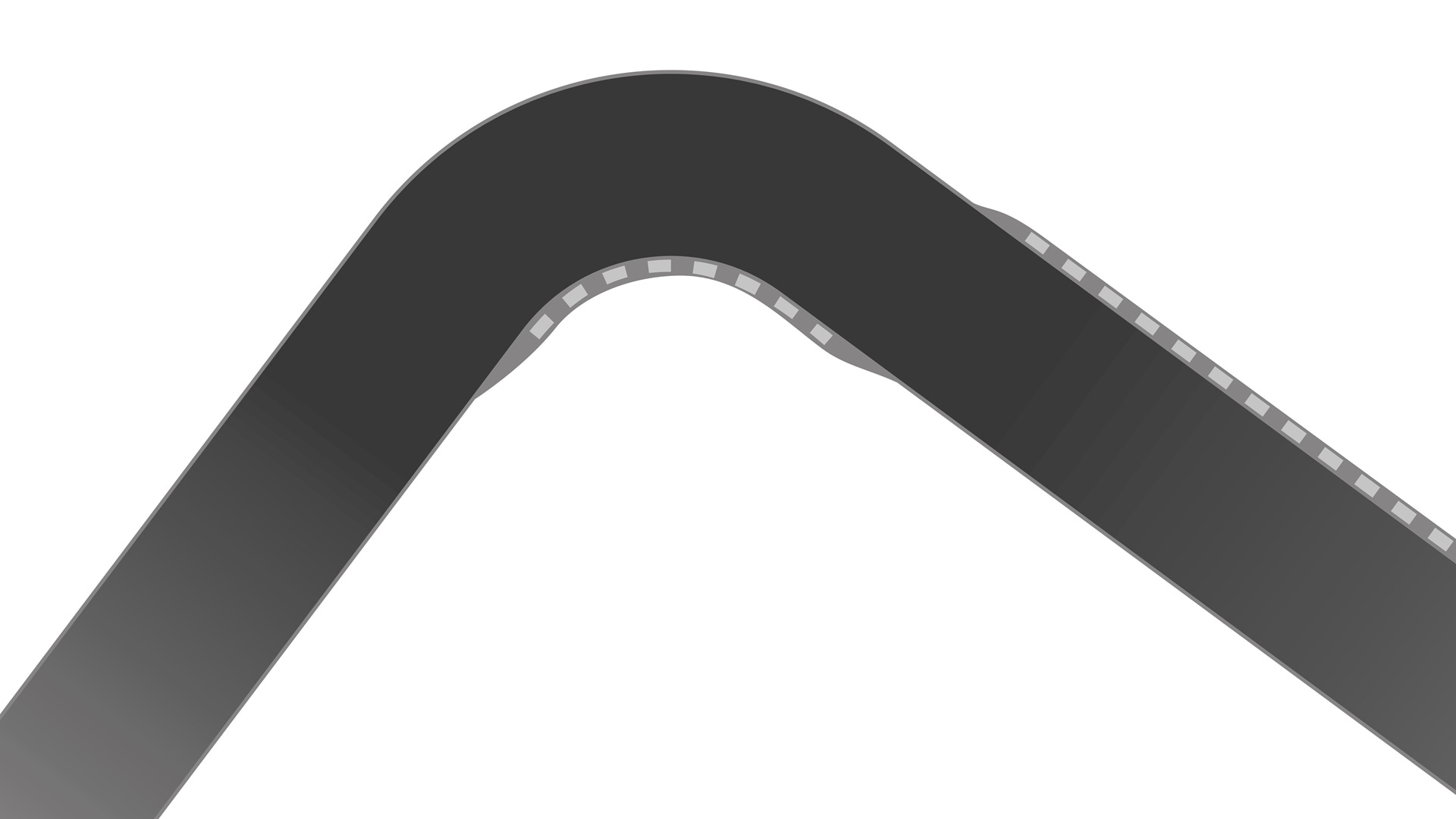 Graphic illustration of a 90°-turn.