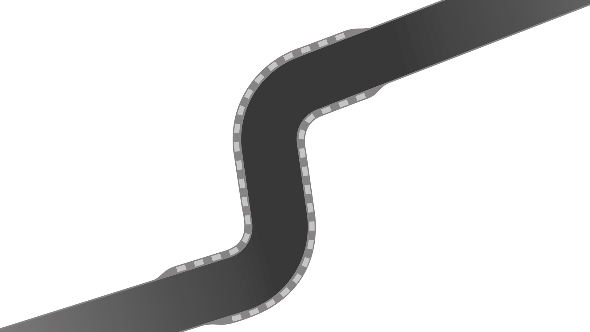 Graphic illustration of a chicane. 