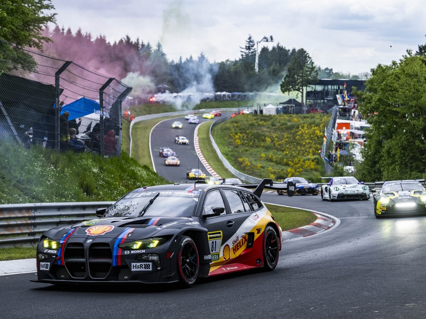 The BMW M3 Touring 24Hduring the race at the 24h Nürburgring.